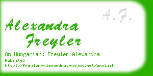 alexandra freyler business card